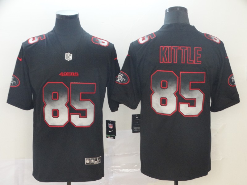 Men's San Francisco 49ers #85 George Kittle Black Team Jersey